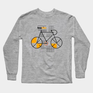 Bauhaus Bike Design for a Lover of Contemporary Art and Sport Long Sleeve T-Shirt